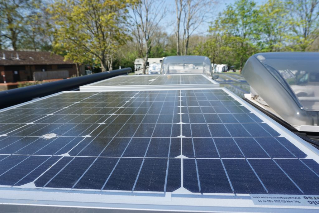 Twin 80w solar panels