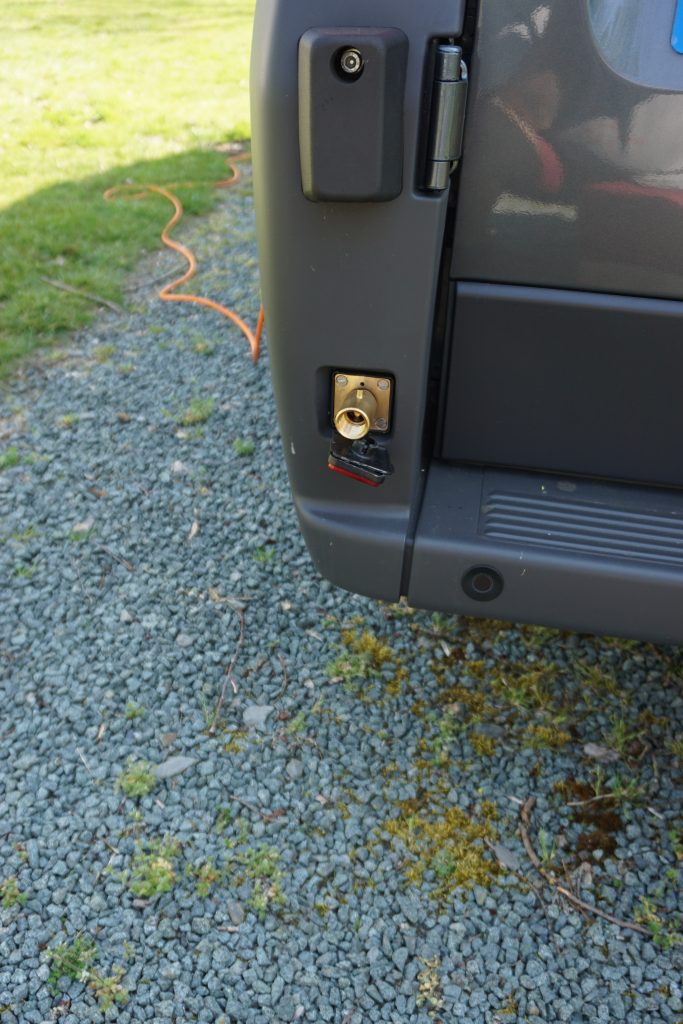 LPG filler connected